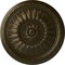 Ekena Millwork Temple Ceiling Medallion (Fits Canopies up to 9 1/4"), Hand-Painted Green Gold, 24"OD x 1 5/8"P CM24TEGGS - alternate 1
